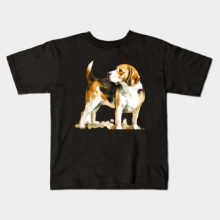 Beagle Watercolor - Gift For Dog Lovers Kids T-Shirt